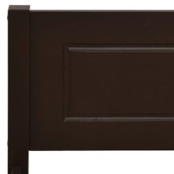 Cadre de lit sans matelas pin massif marron foncé 200x200 cm 