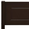 Cadre de lit sans matelas pin massif marron foncé 200x200 cm 