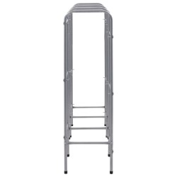 Étagère de rangement pour 9 caisses Argenté 145x33x116 cm Acier 