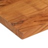 Dessus de table 120x70x2,5cm rectangulaire bois massif d'acacia 