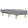 Chaise longue gris clair tissu 