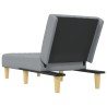 Chaise longue gris clair tissu 