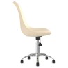 Chaises pivotantes à manger lot de 2 Crème Tissu 