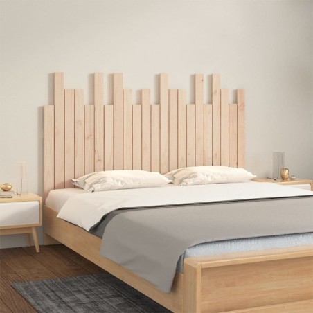 Tête de lit murale 140x3x80 cm Bois massif de pin 