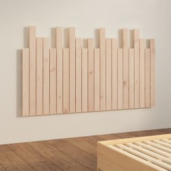 Tête de lit murale 140x3x80 cm Bois massif de pin 