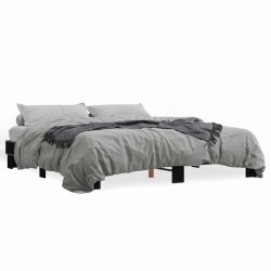 Cadre de lit sans matelas noir 160x200 cm 