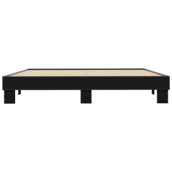 Cadre de lit sans matelas noir 160x200 cm 