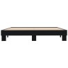 Cadre de lit sans matelas noir 160x200 cm 