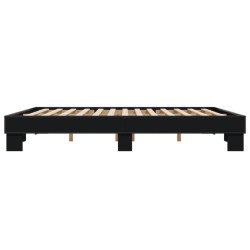 Cadre de lit sans matelas noir 160x200 cm 