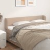 Tête de lit avec oreilles Cappuccino 163x23x78/88 cm Similicuir 
