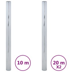 Films solaires 3 pcs effet réfléchissant statique argenté PVC 