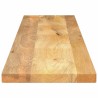 Dessus de table 140x30x2,5cm rectangulaire bois massif manguier 