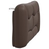 Coussin de tête de lit marron 140 cm similicuir 