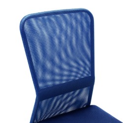 Chaise de bureau Bleu 44x52x100 cm Tissu en maille 