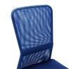 Chaise de bureau Bleu 44x52x100 cm Tissu en maille 