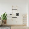 Arbre à chat mural avec griffoir gris foncé 180 cm 