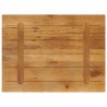 Dessus de table 70x50x3,8 cm rectangulaire bois massif manguier 