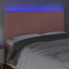 Tête de lit à LED Rose 200x5x118/128 cm Velours 