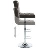 Tabourets de bar lot de 2 marron similicuir 