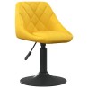 Tabouret de bar Jaune moutarde Velours 