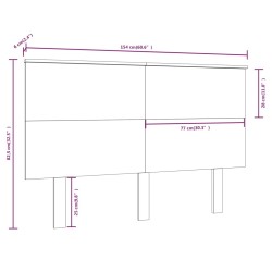 Tête de lit 154x6x82,5 cm Bois massif de pin 