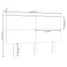 Tête de lit 154x6x82,5 cm Bois massif de pin 