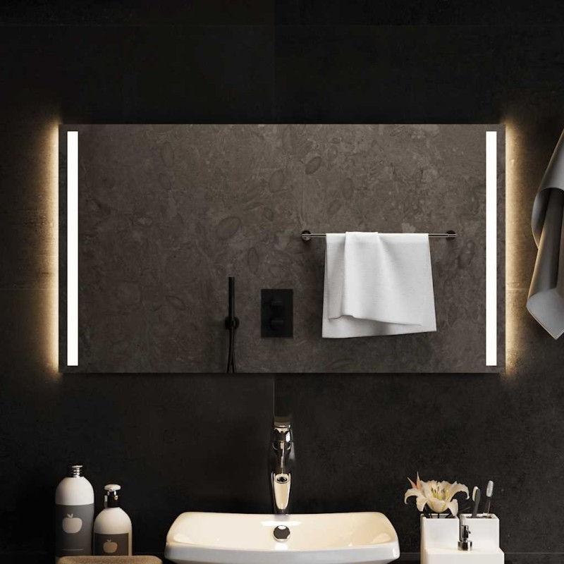 Miroir de salle de bain à LED 90x50 cm 