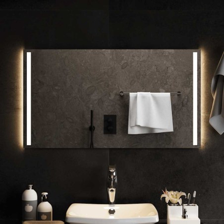 Miroir de salle de bain à LED 90x50 cm 