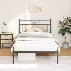 Cadre de lit sans matelas chêne sonoma 107x203 cm 