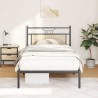 Cadre de lit sans matelas chêne sonoma 107x203 cm 
