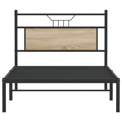 Cadre de lit sans matelas chêne sonoma 107x203 cm 