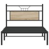 Cadre de lit sans matelas chêne sonoma 107x203 cm 