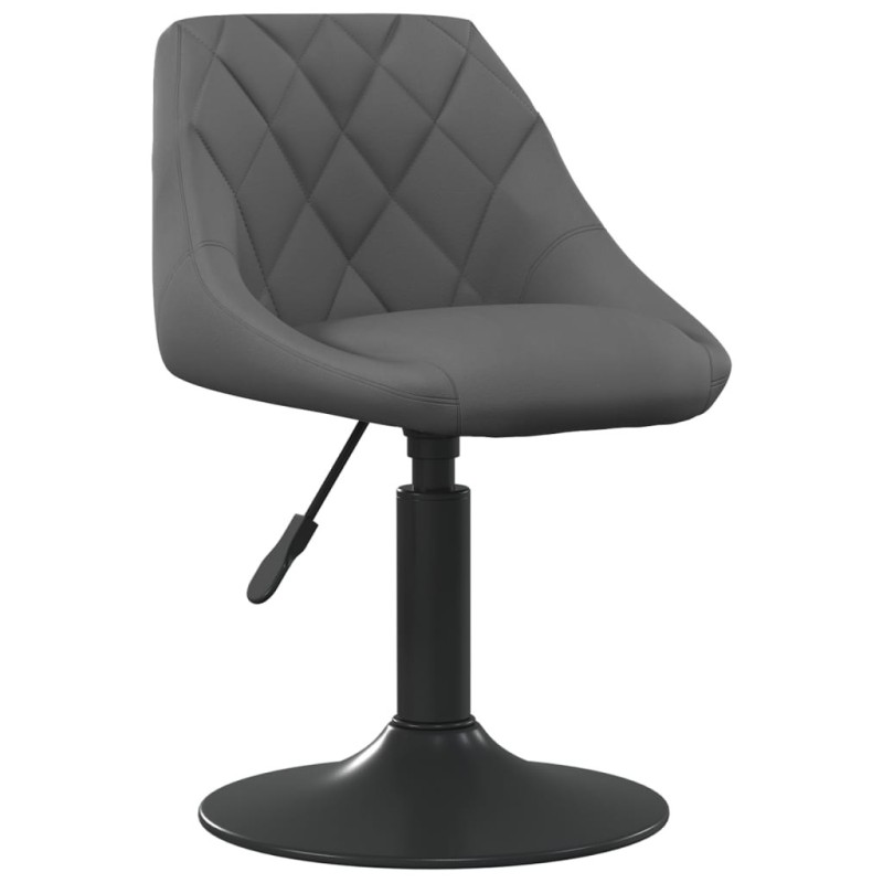 Chaise de salle à manger Gris foncé Velours Chaise de salle à manger Gris foncé Velours