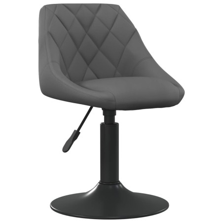 Chaise de salle à manger Gris foncé Velours 