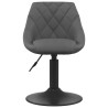 Chaise de salle à manger Gris foncé Velours 