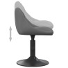 Chaise de salle à manger Gris foncé Velours 