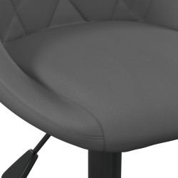 Chaise de salle à manger Gris foncé Velours 