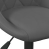 Chaise de salle à manger Gris foncé Velours 