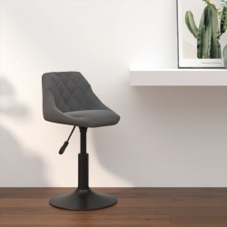 Tabouret de bar Gris foncé Velours 