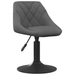 Tabouret de bar Gris foncé Velours 