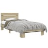 Cadre de lit sans matelas chêne sonoma 100x200 cm 