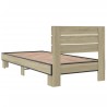 Cadre de lit sans matelas chêne sonoma 100x200 cm 