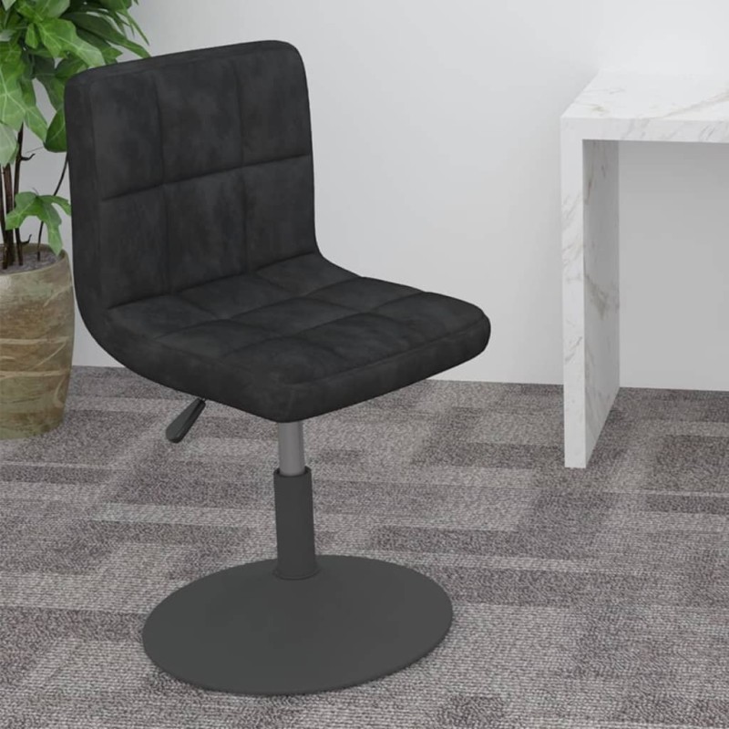 Tabouret de bar pivotant noir velours Tabouret de bar pivotant noir velours