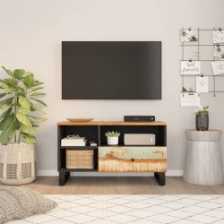 Meuble TV 80x33x46 cm bois de récupération et d'ingénierie 