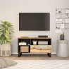 Meuble TV 80x33x46 cm bois de récupération et d'ingénierie 
