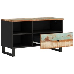 Meuble TV 80x33x46 cm bois de récupération et d'ingénierie 