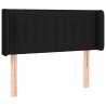 Tête de lit à LED Noir 103x16x78/88 cm Tissu 