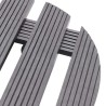 Chariots à plantes 4 pcs Gris Ø30x7,5 cm WPC 