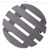 Chariots à plantes 4 pcs Gris Ø30x7,5 cm WPC 