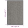 Paillasson touffeté 120x180 cm Marron clair 